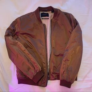 Reversible Scotch&Soda Shearling-lined Bomber